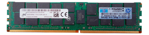 Memoria Hp 32gb 4drx4 Ddr4 Pc4-2133p-le0-10 Mta72ass4g72lz