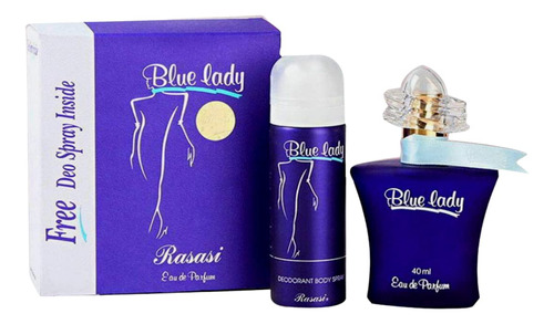 Set De Perfume Rasasi Blue Para Mujer (40 Ml) Eau De Parfum