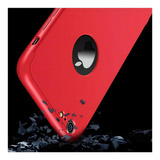 Carcasa Para iPhone 7 / iPhone 8 - 360° Marca Gkk Color Roja