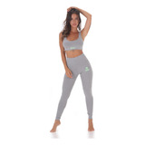 Conjunto Deportivo Mujer Yoga Calza Larga + Top Deportivo