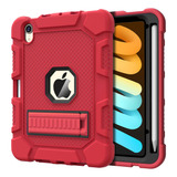 Funda Resistente Para iPad Mini Gen 6 De 8.3 In Color Rojo