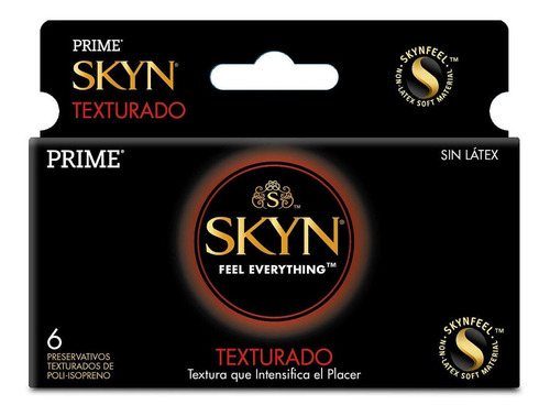 Preservativos Prime Skyn Texturado Sin Latex X 6 U