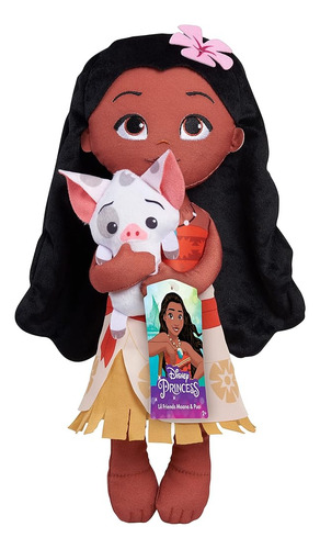 Disney Princess Lil' Friends Plushie Moana & Pua 14-inch Plu