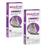 2 Bravecto Transdermal Gatos De 6,25 A 12,5kg Antipulgas 