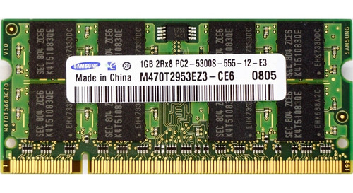 Memoria De Laptop  1 Gb  Ddr2 667 Y 800 Mhz Varias Marcas