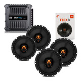 Kit Alto Falante Portas Jbl+ Modulo Banda Bd400.4 Novo