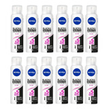 Desodorante Aero Nivea 150ml Fem Invisible Black White-12un