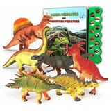 Juguetes De Dinosaurio De Plastico Multicolor Con Libro