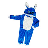 Pijama Stitch Enterito Niños Abrigado Polar Disfraz Infantil