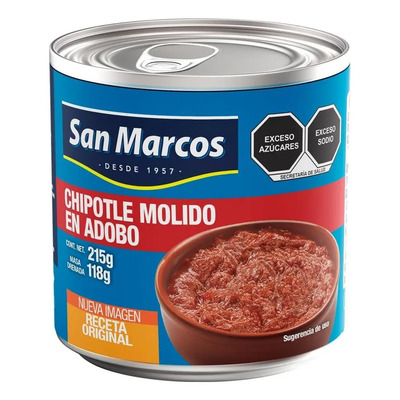 3 Pza Chile Chipotle San Marcos Molido En Adobo 215 G | Envío gratis
