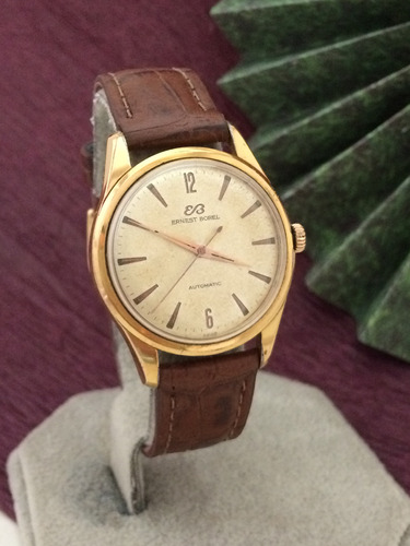 Relógio Automático Ouro Plaque Famosa Ernest Borel Luxuoso