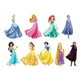 Figuras Coroplast 9 Princesas 70 Cm 