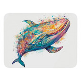 Mouse Pad Ballena Arte De Animales - 17cm X 21cm D6