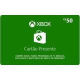 Cartão Digital Xbox Live Credits R$ 50