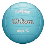 Pelota De Voleibol De Playa Wilson Avp Soft Play, Color Azul Soft Touch