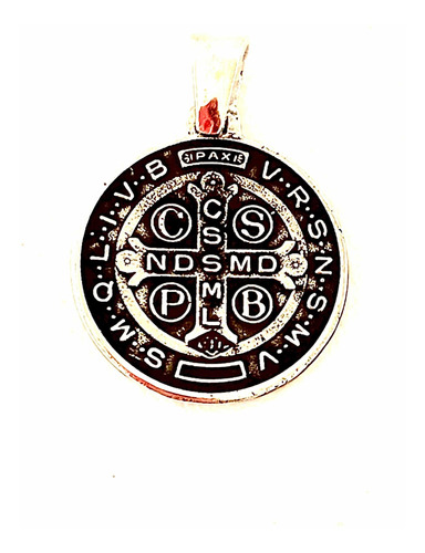 Medalla  San Benito Nro3 De Plata. Sg- Joyería