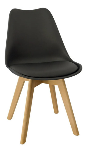 Silla De Comedor Para Tu Casa Eames Tulip, Estructura Color Negro, 1 Unidad