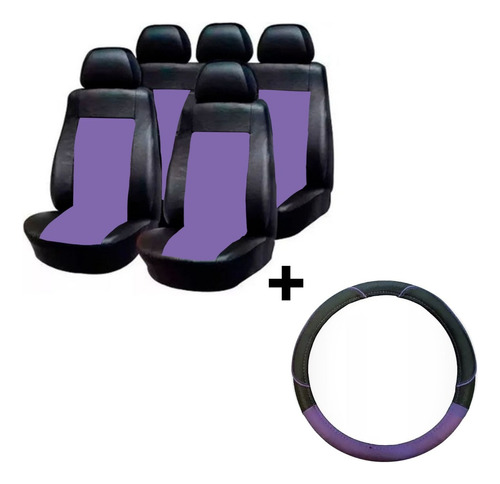 Oferta! Funda Cubre Asiento + Cubrev  Violeta Para Voyage