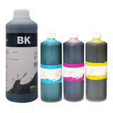 Kit 3 Tintas De 500ml De Colores Y 1 Litro Negro Brother.