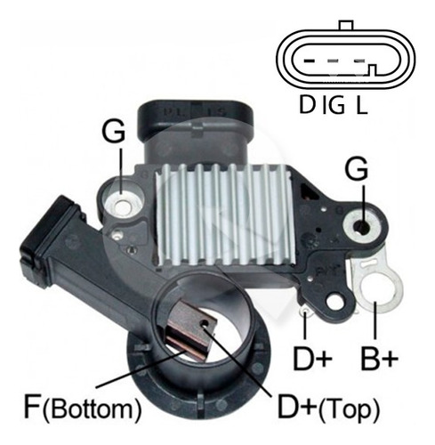 Regulador Alternador Chevrolet Aveo Optra Desing 3 Pin Izq Foto 4