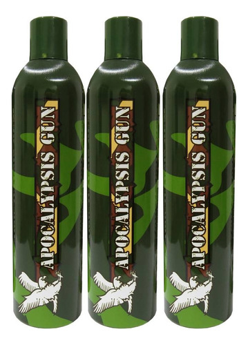 Combo X 3 Green Gas Airsoft 1000ml Apg