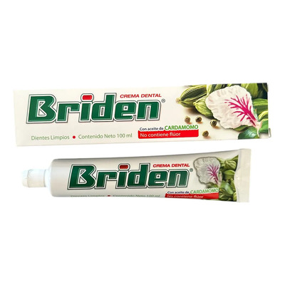 Briden Crema Dental Con Aceite De Cardamomo Sin Fluor 100ml | MercadoLibre