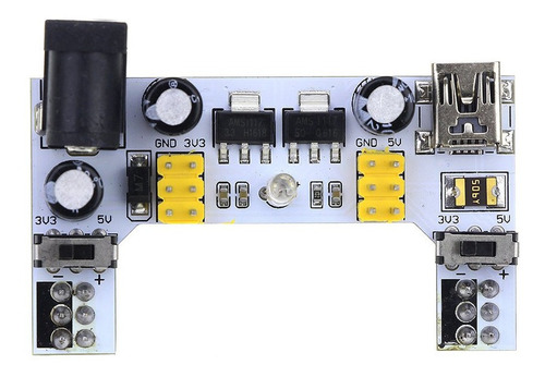 Fuente Para Protoboard Alimentacion 5v 3.3v Mb102 Arduino