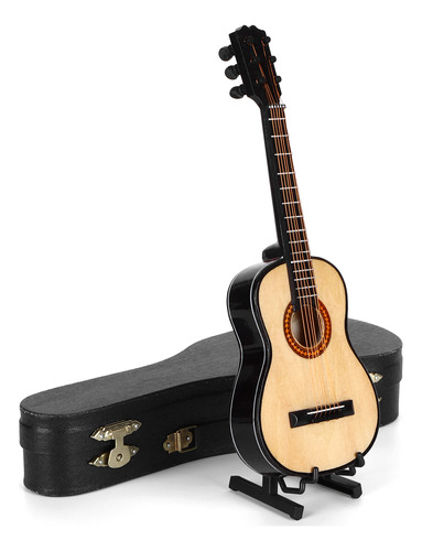 Soporte Clásico De Madera En Miniatura Modelo De Guitarra Mu