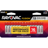 Rayovac Aaa Fusion Premium - Pilas Alcalinas, 824-16ltfusk, 