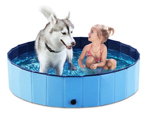 Piscina Plegable Bañera Portátil Para Perros Mascotas Niños