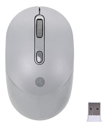 Mouse Techzone Inalámbrico Click Silencioso 1600 Dpi Gris