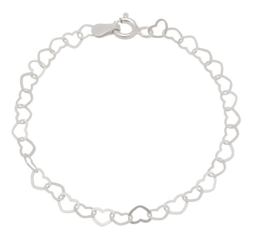 Pulseira Infantil Menina Bebe Sem Nome Gravado Prata 925