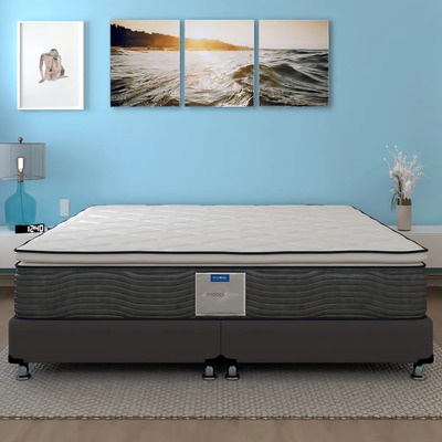Colchón Restonic King Size Ortopédico | Confort Premium, Alta Densidad, Hipoalergénico Y Antibacterial | Meses sin interés