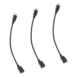 Extensor De Carga Micro Usb Hembra A Micro Usb Macho, 3 Unid