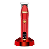 Maquina Acabamento Wmark Ng203 Vermelha Profissional C/ Base Cor Vermelho 110v/220v