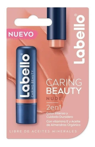 Balsamo Labial Labello Caring Beauty Nude 4.8 G