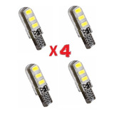 4 Cocuyo,bayoneta,bombillo Fijo Led T10 Colores Moto/carro U