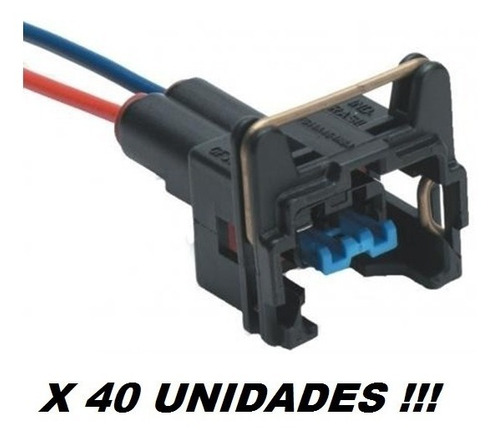 40 Conector Chicote Bico Injetor Sensor Temp. Atuador 2vias