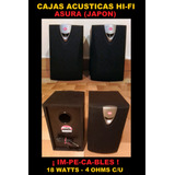 2 Cajas Acusticas Asura Japan Bafles 18w Hi Fi Leer Belgarno