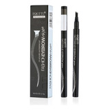 Tattoo Pen Delineador Microblanding Cejas Fibra Con 4 Puntas Color Black