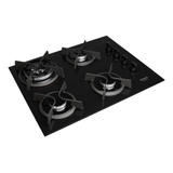 Cooktop 4 Bocas Dako Supreme A Gás Tripla Chama Bivolt Preto