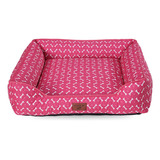 Caminha Pet 100% Impermeável 70x70 - Premium (p) Cor Rosa Desenho Patinhas