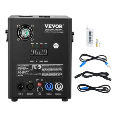 Máquina De Fuegos Artificiales Chispas Frías 500w 2-4m Negro