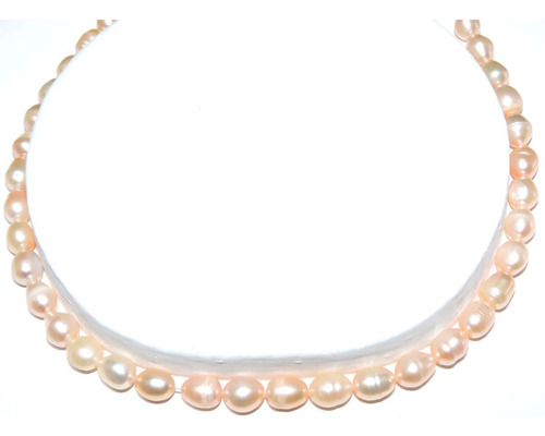 Collar 100 % Perlas Naturales 10 Mm Agua Dulce  Nr.1