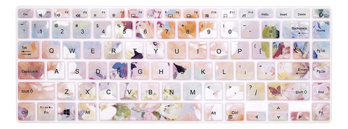 Protector De Teclado Diseno Floral Para Asus Vivobook