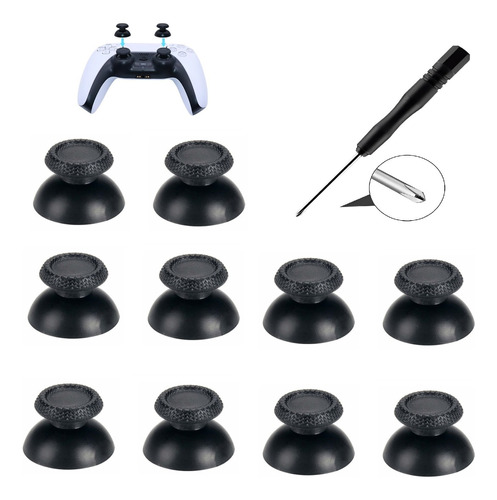 10 Botões Capa Analógico E Chave Para Controle Dualsense Ps5