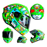 Casco Moto Axxis Goose Game Star Ece Y Dot Verde A7 Oca