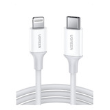 Cabo Ugreen Usb C Lightning iPad iPhone Carga Rápida 1m 18w