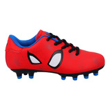 Zapatos De Fútbol Cara De Spider-man Rojo Marvel Olymphus