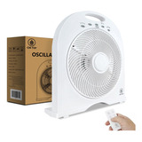 Ventilador Portátil Mesa Control Remoto 4 Velocidades Blanco